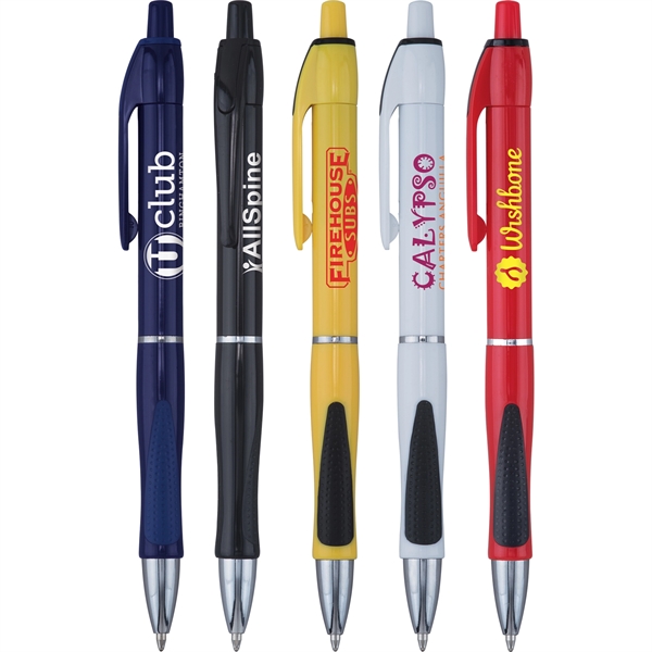 Panther plunger ballpoint pen features ergonomic design & vibrant colors, tapered... from ASI 61966 HPG / Hub Pen