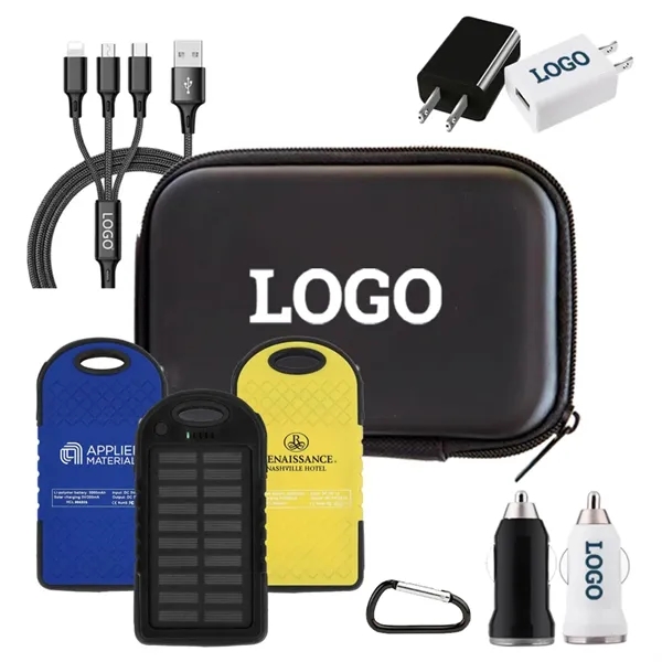 4-in-1 charging set plus 1 color silkscreen imprint on 3 locations... from ASI 37218 Athena Promo (tm)