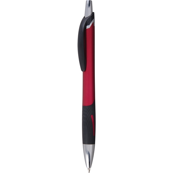 Click action, plastic pen with shimmering metallic colors, bold chrome accents,... from ASI 61966 HPG / Hub Pen