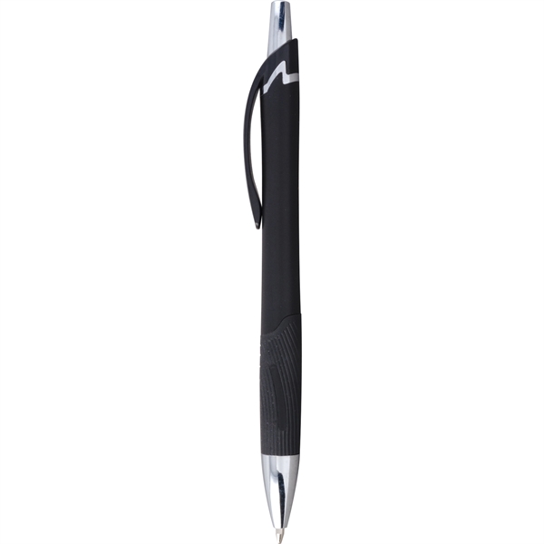 Click action, plastic pen with shimmering metallic colors, bold chrome accents,... from ASI 61966 HPG / Hub Pen