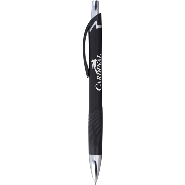Click action, plastic pen with shimmering metallic colors, bold chrome accents,... from ASI 61966 HPG / Hub Pen