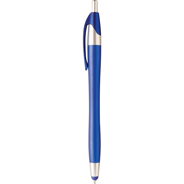 Plastic ballpoint pen with six vivid metallic colors with matching colored... from ASI 61966 HPG / Hub Pen