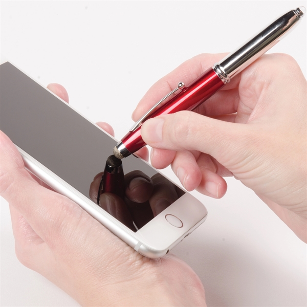 T.Macy Triple Function is a 3-in-1 Multi-tasker with a ballpoint pen,... from ASI 61966 HPG / Hub Pen