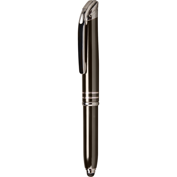Triple function pen with LED flashlight, capacitive stylus tip, and ballpoint... from ASI 61966 HPG / Hub Pen