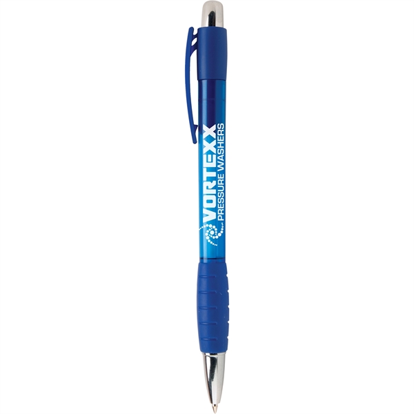 Belize Plastic Ballpoint Pen features a contemporary style with a trim... from ASI 61966 HPG / Hub Pen