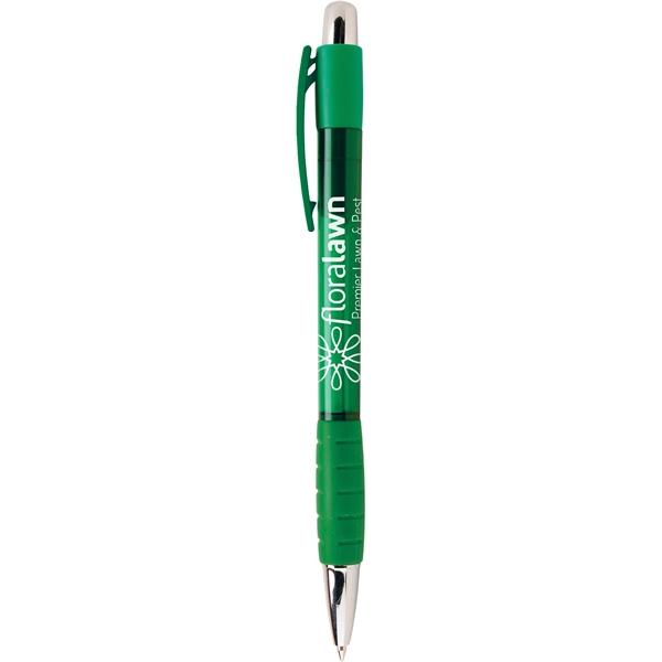 Belize Plastic Ballpoint Pen features a contemporary style with a trim... from ASI 61966 HPG / Hub Pen