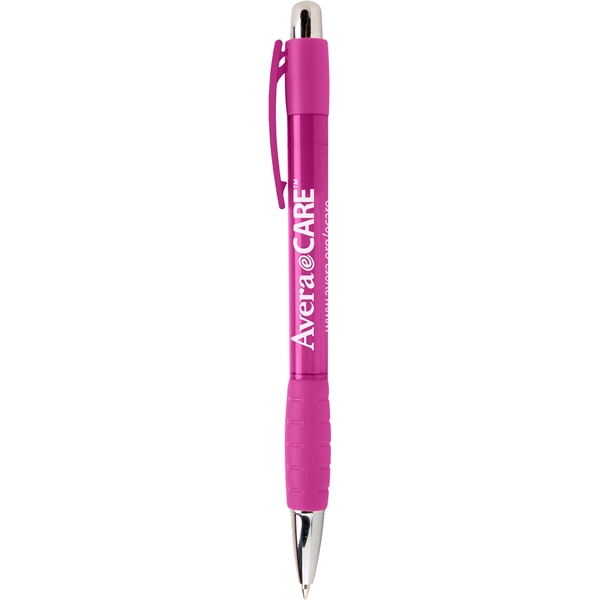 Belize Plastic Ballpoint Pen features a contemporary style with a trim... from ASI 61966 HPG / Hub Pen