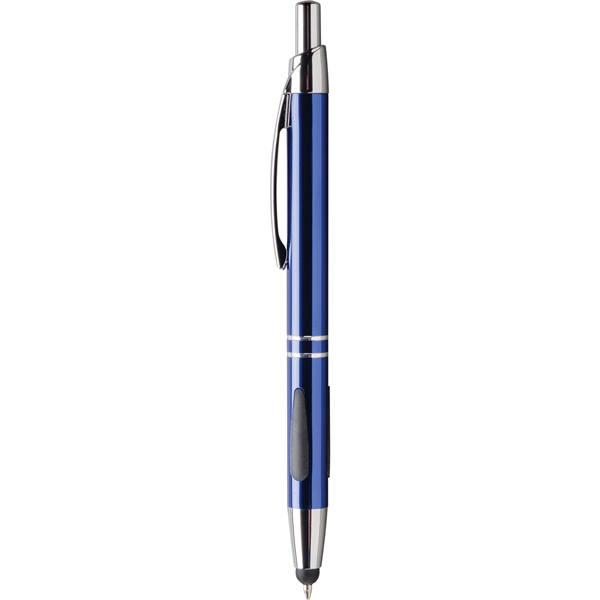 Beautifully styled Aluminum stylus pen with raised rubber grip for writing... from ASI 61966 HPG / Hub Pen