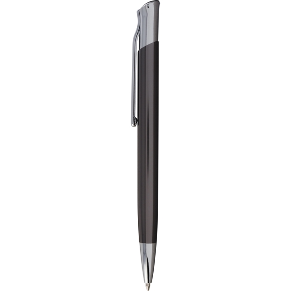Executive metal ballpoint pen with high gloss finish, click-action retraction, chrome... from ASI 61966 HPG / Hub Pen