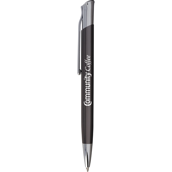 Executive metal ballpoint pen with high gloss finish, click-action retraction, chrome... from ASI 61966 HPG / Hub Pen