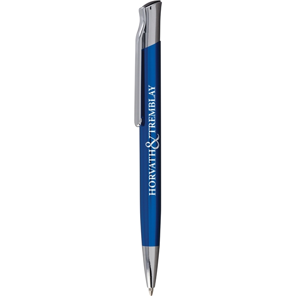 Executive metal ballpoint pen with high gloss finish, click-action retraction, chrome... from ASI 61966 HPG / Hub Pen