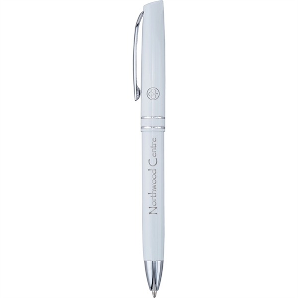 European styled click-action ballpoint pen with jumbo barrel, ergonomic grip, satin... from ASI 61966 HPG / Hub Pen