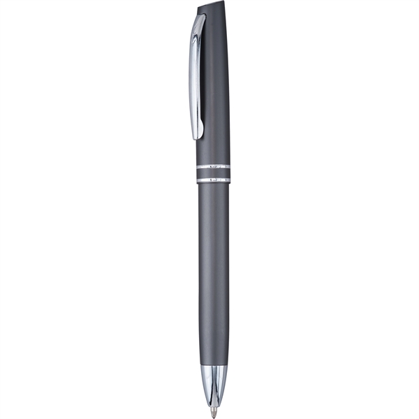 European styled click-action ballpoint pen with jumbo barrel, ergonomic grip, satin... from ASI 61966 HPG / Hub Pen