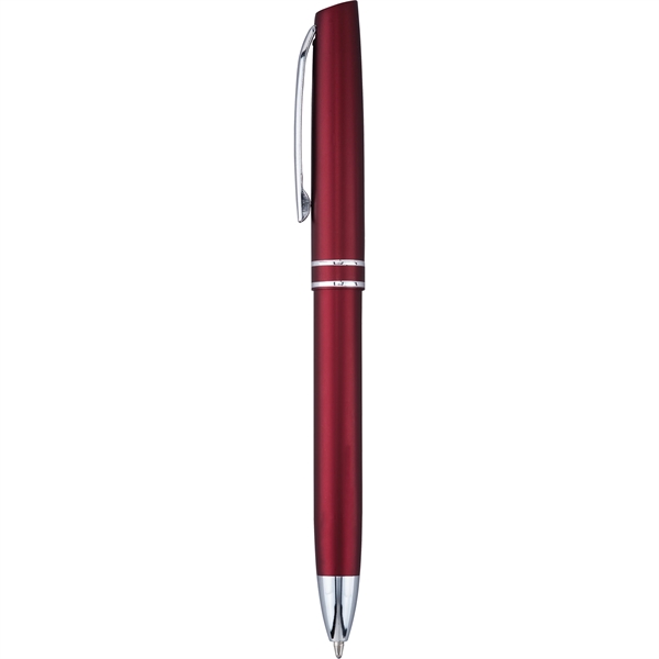 European styled click-action ballpoint pen with jumbo barrel, ergonomic grip, satin... from ASI 61966 HPG / Hub Pen
