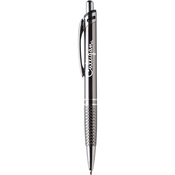 Nautica metal ballpoint pen features black writing ink cartridge, rich colors,... from ASI 61966 HPG / Hub Pen