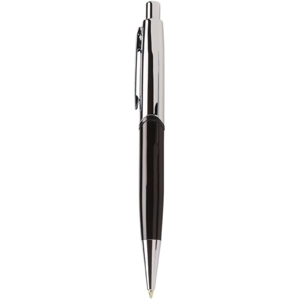 Click-action metal executive style ballpoint pen with silver accents... from ASI 61966 HPG / Hub Pen