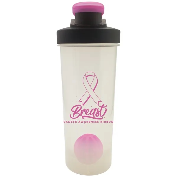 Portable 24 oz. Plastic Shaker Bottle with Mixer Ball... from ASI 80060 VisionUSA