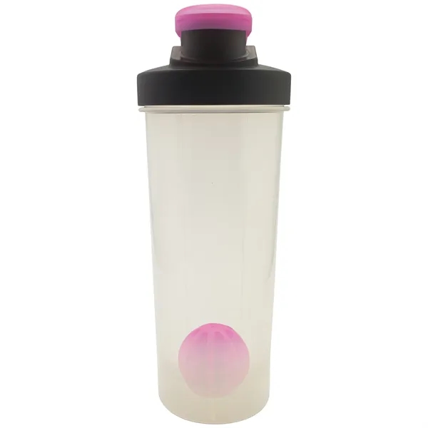 Portable 24 oz. Plastic Shaker Bottle with Mixer Ball... from ASI 80060 VisionUSA