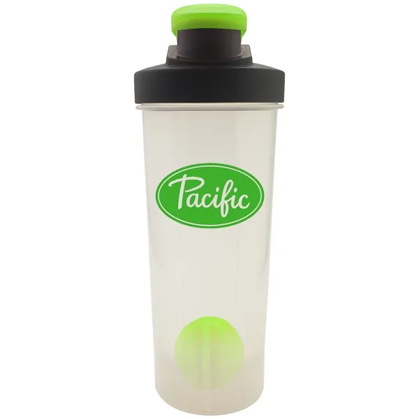 Portable 24 oz. Plastic Shaker Bottle with Mixer Ball... from ASI 80060 VisionUSA