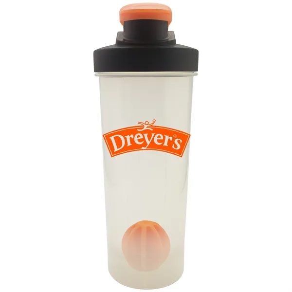 Portable 24 oz. Plastic Shaker Bottle with Mixer Ball... from ASI 80060 VisionUSA