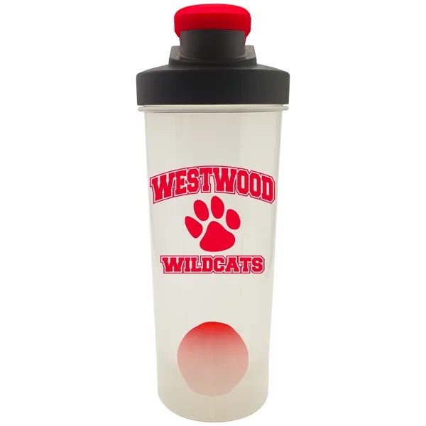 Portable 24 oz. Plastic Shaker Bottle with Mixer Ball... from ASI 80060 VisionUSA