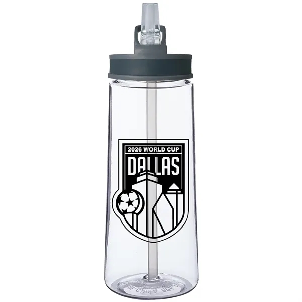 22 oz. Fresco Sports Bottle with Attached Spill Proof Straw... from ASI 80060 VisionUSA