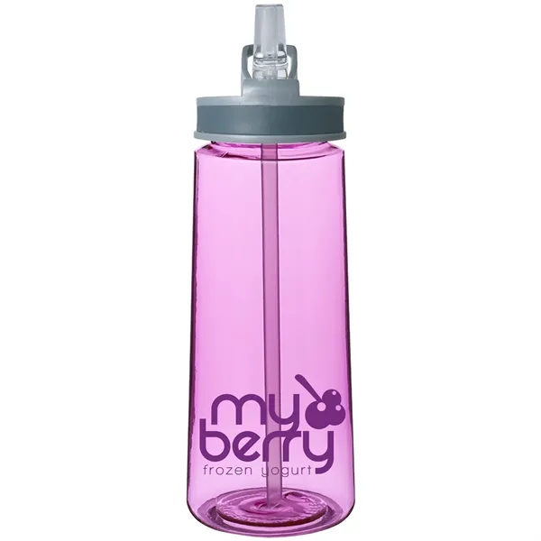 22 oz. Fresco Sports Bottle with Attached Spill Proof Straw... from ASI 80060 VisionUSA