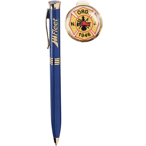 The Bishop Photo Dome Pen is a a slim twist-action ballpoint... from ASI 61966 HPG / Hub Pen