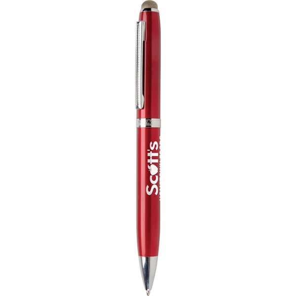 High gloss enamel metal executive twist action stylus tip pen with... from ASI 61966 HPG / Hub Pen