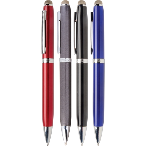 High gloss enamel metal executive twist action stylus tip pen with... from ASI 61966 HPG / Hub Pen