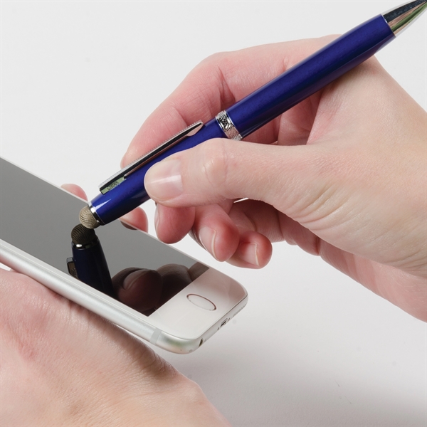 High gloss enamel metal executive twist action stylus tip pen with... from ASI 61966 HPG / Hub Pen