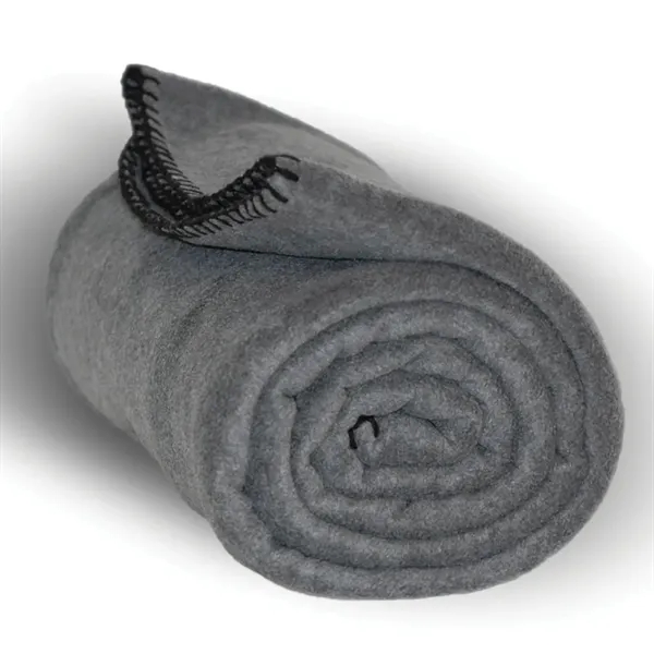 50" x 60" fleece throw blanket with whipstitch edge and embroidery.... from ASI 90859 Tempo Industries Inc / Tempoline