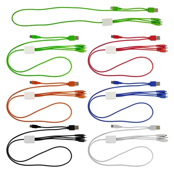 Dual Input 3' Snap Colorful Cable... from ASI 30208 A P Specialties / AP Specialties