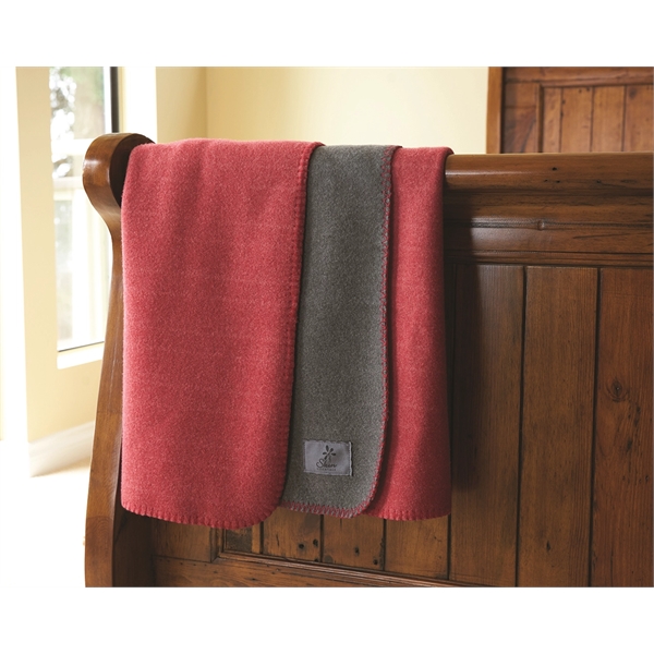 50" x 60" fashionable European throw with two-tone design and whipstitched... from ASI 73520 Neet Feet / Kanata Blanket