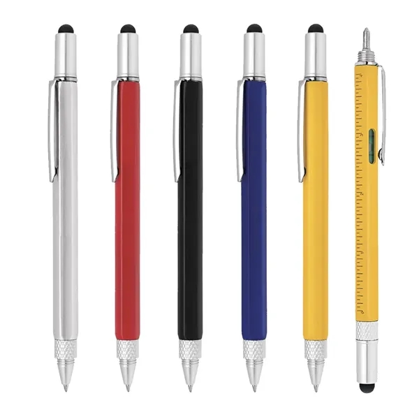 Stylus pen with short ruler on the barrel.... from ASI 31517 Admart Products / Admart Line