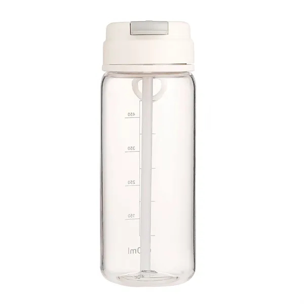 Double ways drinking plastic camping water bottle with flip straw and... from ASI 37218 Athena Promo (tm)