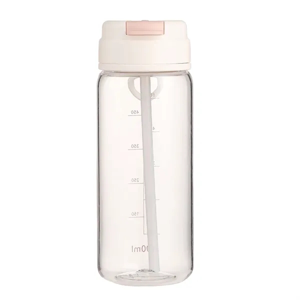 Double ways drinking plastic camping water bottle with flip straw and... from ASI 37218 Athena Promo (tm)