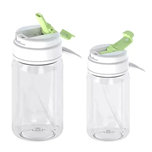 Double ways drinking plastic camping water bottle with flip straw and... from ASI 37218 Athena Promo (tm)