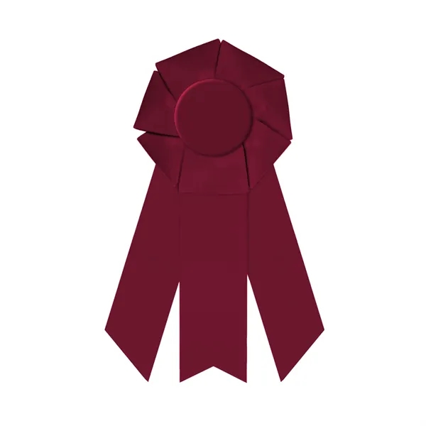 Rosette with 3 streamers, 2" middle dovetail and 1 5/8" sides... from ASI 93520 Ventura Inc