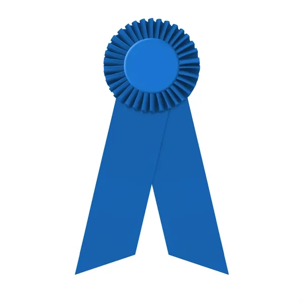 Rosette with two streamers 1 5/8" angled, 8" total length.... from ASI 93520 Ventura Inc