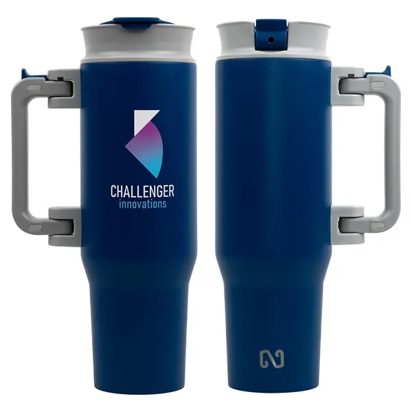 Stainless Steel Double-Wall Mug with Foldable Handle... from ASI 36730 Ariel Premium Supply Inc