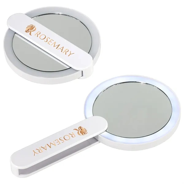 LED Mirror with Swivel Handle... from ASI 36730 Ariel Premium Supply Inc