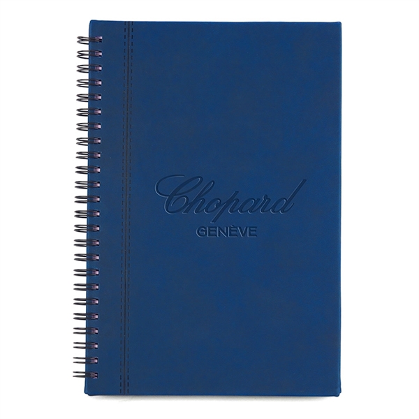 Spiral-bound notebook with a soft-touch cover made of PU material and... from ASI 88060 Snugz/USA Inc / Sweda®