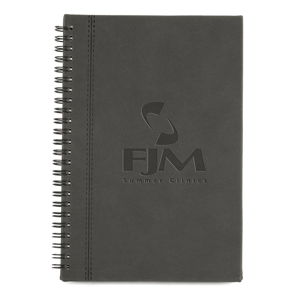 Spiral-bound notebook with a soft-touch cover made of PU material and... from ASI 88060 Snugz/USA Inc / Sweda®
