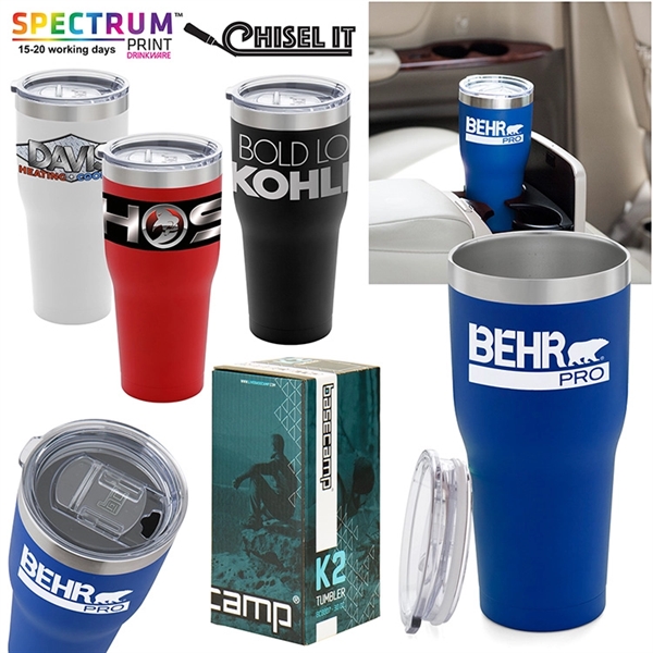30 oz. Basecamp® K2 tumbler made of stainless steel with double-wall,... from ASI 88060 Snugz/USA Inc / Sweda®