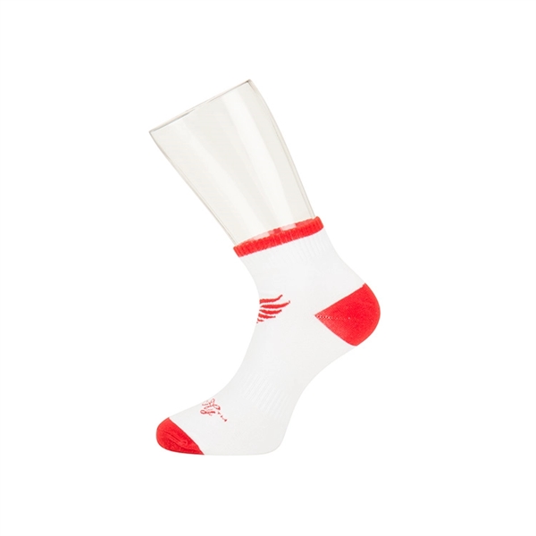 Custom mid-rise one-size-fits-most sport style socks with a fully customizable design.... from ASI 88060 Snugz/USA Inc / Sweda®