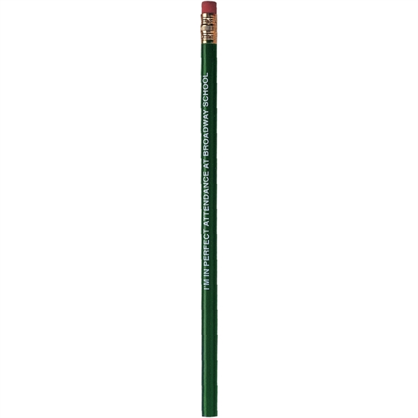 Wood number 2 pencil in solid colors and has a gold... from ASI 61966 HPG / Hub Pen