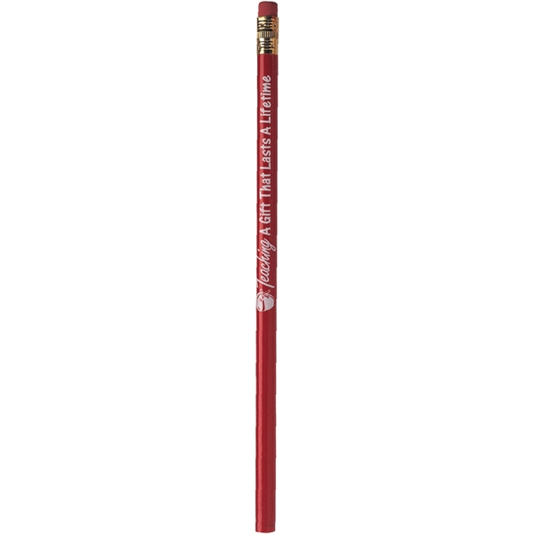 Wood number 2 pencil in solid colors and has a gold... from ASI 61966 HPG / Hub Pen