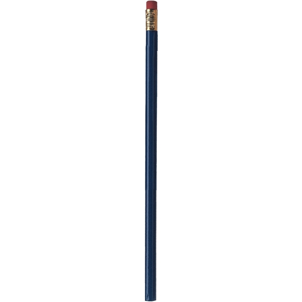 Wood number 2 pencil in solid colors and has a gold... from ASI 61966 HPG / Hub Pen