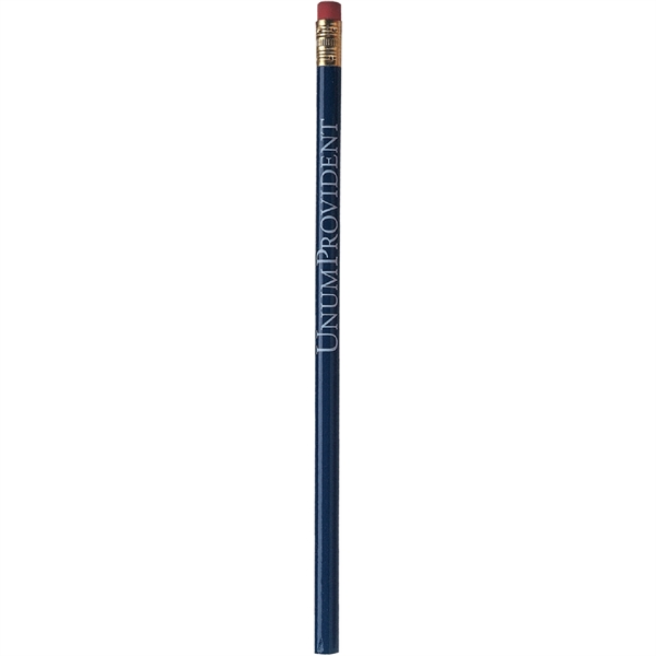 Wood number 2 pencil in solid colors and has a gold... from ASI 61966 HPG / Hub Pen